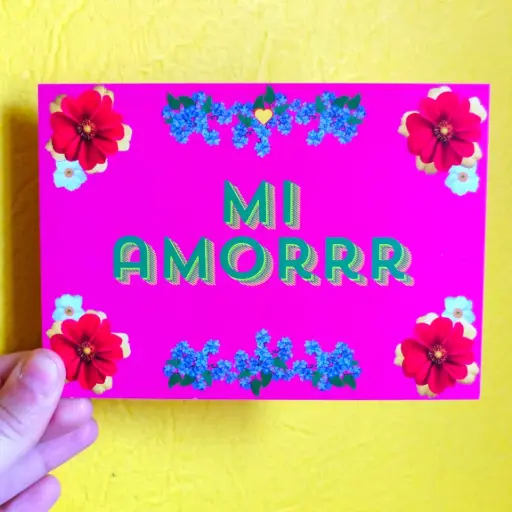 Carte postale "Mi Amorrr" 