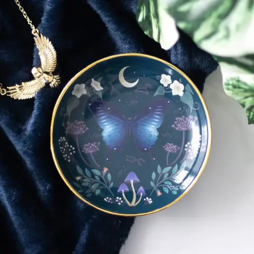 Plat à Bijoux « Papillon de Minuit »