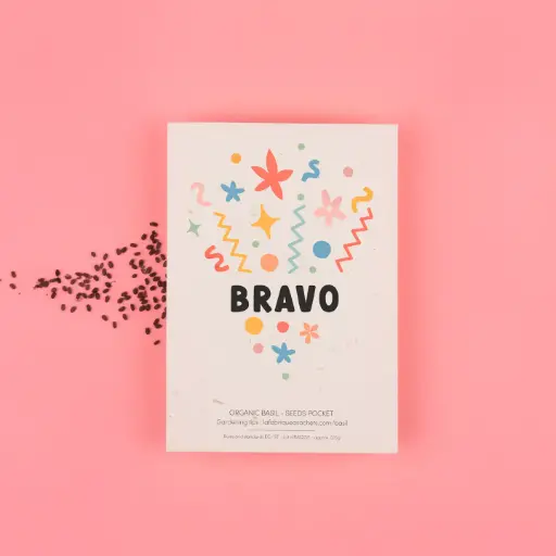 [SR-FETE-ENG-BRA] Sachet de graines de Basilic "Bravo"