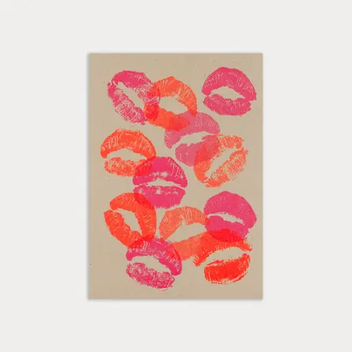 [PAPCARBIS] Carte postale - Bisous 
