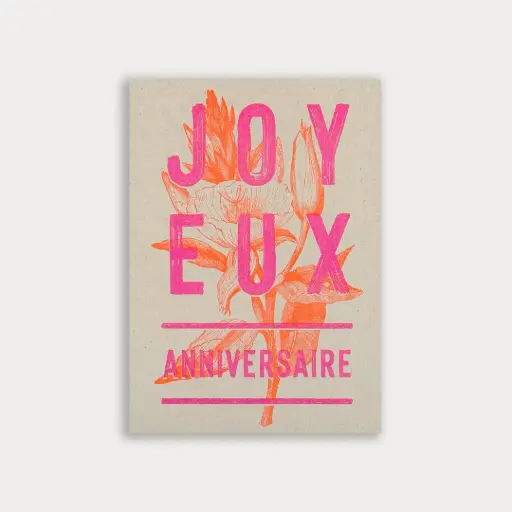 [PAPCARANN] Carte postale - Joyeux Anniversaire 