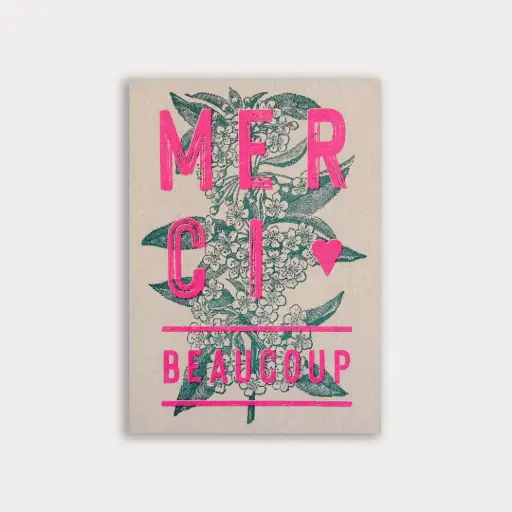 [PAPCARMER] Carte postale - Merci beaucoup 