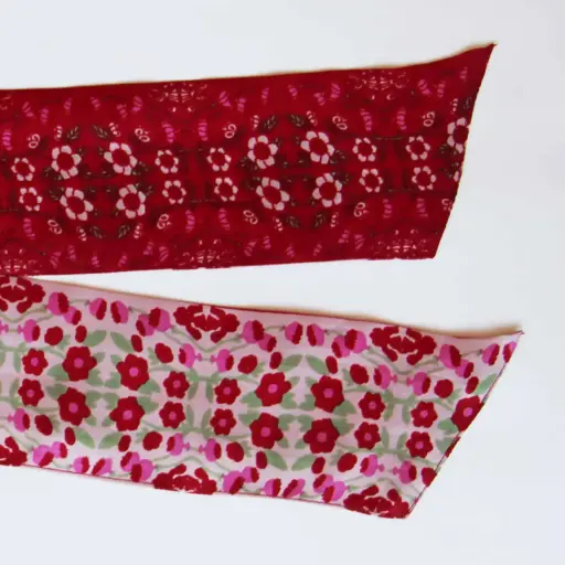 [3760312766953] Bandeau Windsor Rouge en soie
